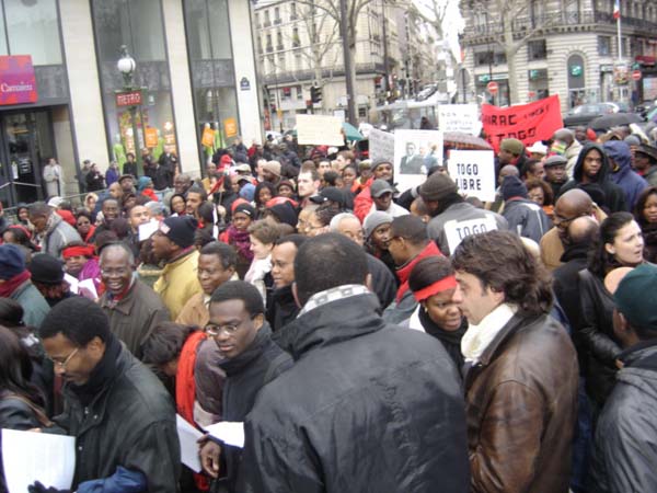 Manifestation à Paris pour la démocratie au Togo 006